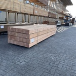 Ca. 4x Douglas balken fijnbezaagd, 150x150mm, lengte 300cm